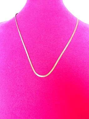 Sterling Italian Herringbone 24” Necklace